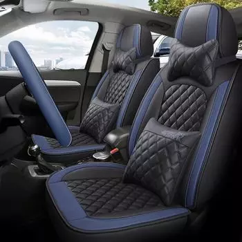Универсальная подушка для сиденья автомобиля нового стиля: Чехол из дышащей кожи наппа для зимы. One-piece Special Shot - Standard Edition