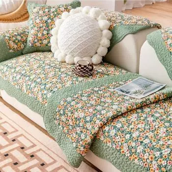 Универсальная подушка для сиденья Four Seasons, диванная подушка, чехол для дивана, простой и современный противоскользящий коврик для дивана, тканевый кожаный чехол для дивана 50x50cm pillowcase