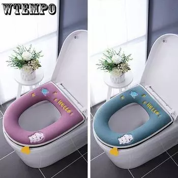 Универсальная подушка для табурета Полностью закрытая подушка для табурета Утолщенный чехол для табурета с рисунком Водонепроницаемая подушка с застежкой-молнией синий/фиолетовый