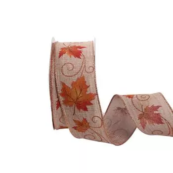 Универсальная полиэстеровая рождественская лента для DIY праздничного рукоделия и красивой упаковки подарков 2284 6.3cm