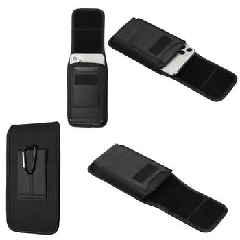 Универсальная поясная сумка для мобильного телефона с отделением для карт и альпинистской пряжкой для NOTE20 S (4.7-5.3) чёрный