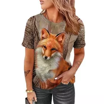 Универсальная повседневная женская футболка с короткими рукавами, простая женская футболка с круглым вырезом и забавным рисунком, летняя модная женская футболка с короткими рукавами в стиле хип-хоп M