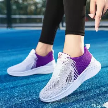 Универсальная повседневная женская обувь весна-осень новые сетчатые дышащие спортивные трендовые удобные легкие кроссовки для бега кроссовки 35 розовый