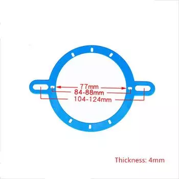 Универсальная прокладка для среднечастотного динамика, модифицированный пластиковый кронштейн для автомобильной аудиосистемы для 3-дюймового/4-дюймового динамика, прокладка