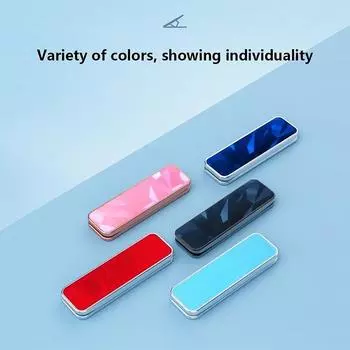 Универсальная простая складная металлическая подставка для мобильного телефона / прочная портативная двухцелевая регулируемая подставка для любого мобильного телефона чёрный