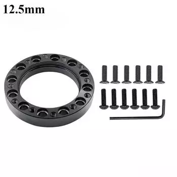 Универсальная проставка ступицы рулевого колеса 12,5/51/76/101 мм Комплект адаптеров для ступицы рулевого колеса Проставка черная Автомобильные аксессуары