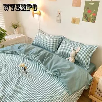Универсальная простыня Four Seasons, пододеяльник, хлопковый комплект из четырех предметов для студенческого общежития, одинарный, двойной, 1,8 м, 2,0 м, комплект постельного белья 1.5m