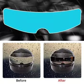 Универсальная противотуманная пленка для мотоциклетного шлема и непромокаемая пленка, прочная наклейка с нанопокрытием, пленка, аксессуары для шлема, электромобиль Anti-fog