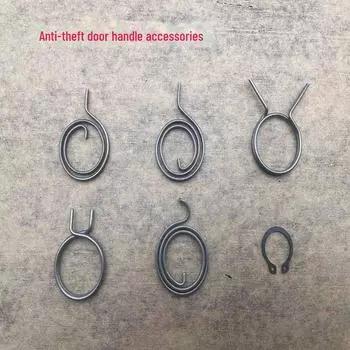 Универсальная противоугонная возвратная пружина дверной ручки - Двойной быстрый двухсторонний плоский аксессуар для панели 1 single-ended 2.5-turn spring