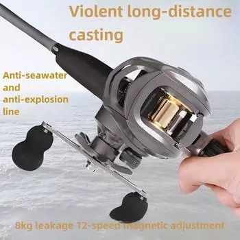 Универсальная противовзрывная катушка для ловли рыбы на большие расстояния и на черную рыбу