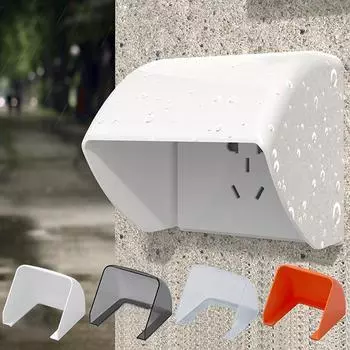 Универсальная прозрачная настенная электрическая розетка наружная крышка выключателя протектор белый