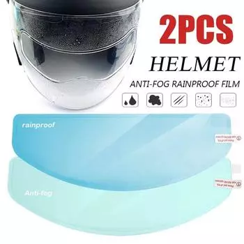 Универсальная прозрачная пленка для защиты от дождя, противотуманная пленка, нанопокрытие для линз шлема, наклейка для мотоцикла, аксессуары для вождения в дождливую погоду