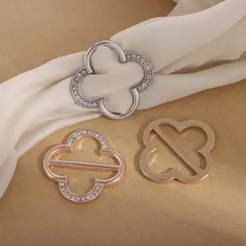 Универсальная пряжка для летнего шелкового шарфа: Декоративный узел для подгибки одежды и футболок