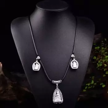 Универсальная пряжка тайский буддийский бренд цепи больше подвесной брелок хранитель бог шакьямуни silver-2 hanging