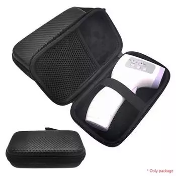 Универсальная пыленепроницаемая сумка для хранения термометра на молнии, защитный чехол чёрный