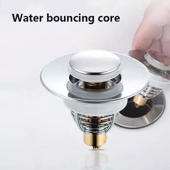 Универсальная раковина из нержавеющей стали, всплывающий сливной фильтр для раковины, ловушка для волос, ситечко для раковины, пробка для ванны, инструмент для ванной комнаты