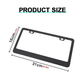 Универсальная рамка номерного знака из сплава, черный карбоновый кронштейн, американское автомобильное волокно, бирка номерного знака, крышка для переднего и заднего номера