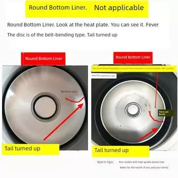 Универсальная рисоварка с чашей из нержавеющей стали объемом 1,6 л Round bottom rice cooker does not Neutral