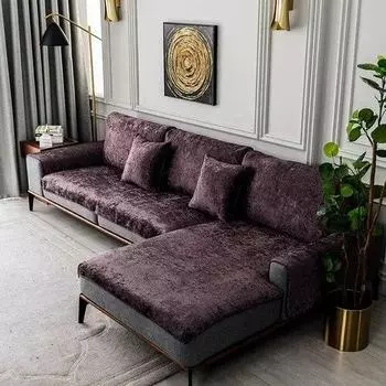 Универсальная роскошная замшевая плюшевая подушка для дивана, специальная ткань для диванных подушек, современный минималистичный противоскользящий коврик для кушетки 70x90cm