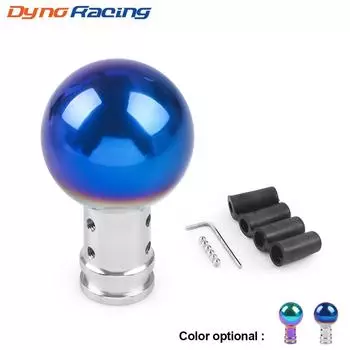 Универсальная ручка переключения передач из нержавеющей стали Racing 85 мм, головка переключения шаровой формы, головка переключения передач