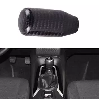 Универсальная ручка переключения передач из углеродного волокна, сменная головка ручной ручки переключения передач чёрный