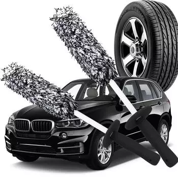 Универсальная щетка для колесных шин с нескользящей ручкой, пылеудаляющее средство для мойки автомобилей, щетка для чистки автомобилей, инструменты для чистки шин