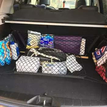 Универсальная сетка для багажника автомобиля, эластичная сетка для багажа, органайзер для хранения вещей, сетчатые сетки, растягивающиеся сетчатые сетки для салона автомобиля