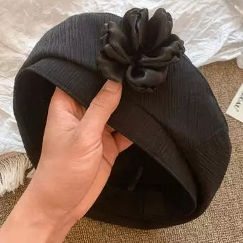 Универсальная шляпа художника во французском стиле, берет с цветком, весна