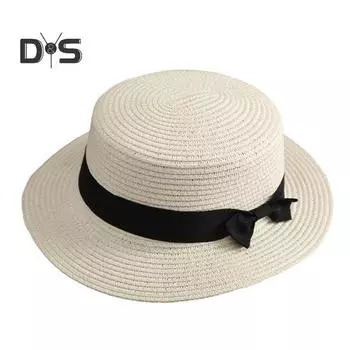 Универсальная шляпа от солнца с бантом, модное женское ведро с широкими полями для солнцезащитного крема coffee белый