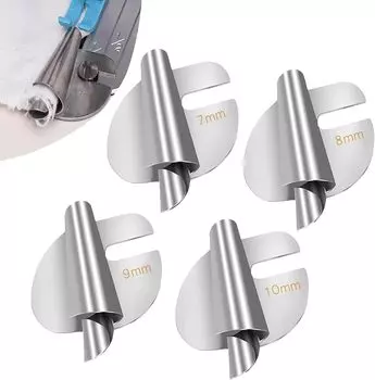 Универсальная швейная лапка для подгибки 4 шт., лапка для подгибки 7/8/9/10 мм шириной, лапка для подгибки валиком, лапка для швейной машины, подгибка для дома и промышленности Hemmer Foot 4PCS(7-10mm)