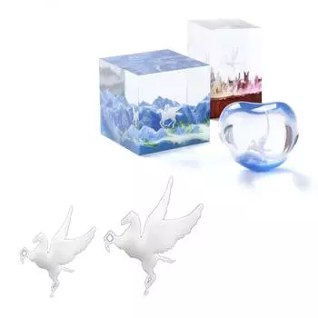 Универсальная силиконовая форма для заливки смолой, прочная декоративная смоляная форма для домашней выпечки, украшений ручной работы и детских вечеринок 4