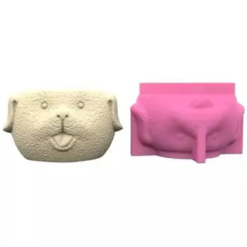 Универсальная силиконовая форма Формы для бетона Силиконовая литейная форма Ваза в форме собаки Подходит для ваз Подставка для ручек Изделия ручной работы