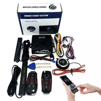 Универсальная система автоматического запуска и остановки системы входа без ключа, сигнализация запуска двигателя, система запуска одной кнопкой, аксессуары для удаленного автомобиля