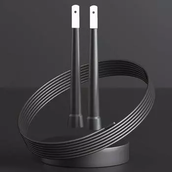 Универсальная скакалка для гонок, эргономичный дизайн, регулируемая похудение чёрный