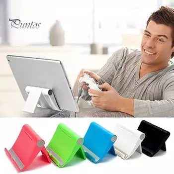 Универсальная складная настольная подставка для сотового телефона, противоскользящее крепление для телефона, планшета белый