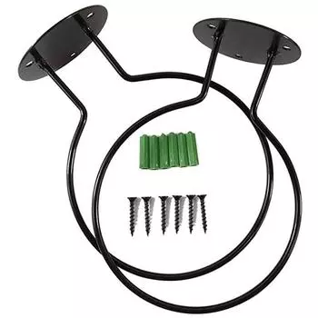 Универсальная стойка для мячей, настенный держатель для баскетбольного мяча, настенный держатель для хранения чёрный