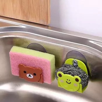 Универсальная стойка для раковины, присоска, рама для мусора в ванной чёрный