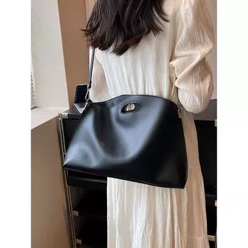 Универсальная сумка большой вместимости для женщин, новая модная сумка через плечо из искусственной кожи с высококачественной текстурой, портфель, сумка через плечо (30cm<Max Length<50cm)