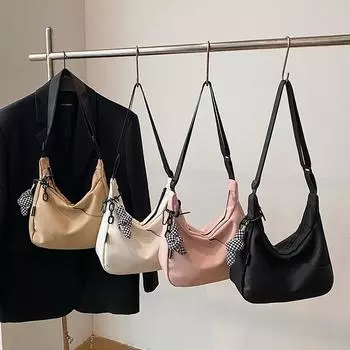 Универсальная сумка через плечо для поездок на работу, женская модная сумка-мессенджер большой вместимости, дорожная сумка для студентов колледжа large белый