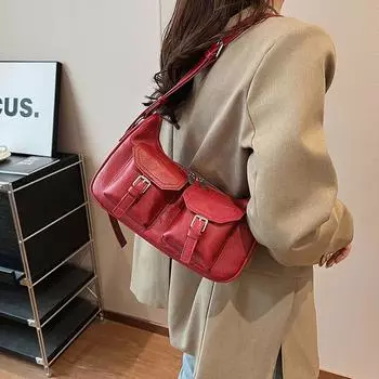 Универсальная сумка через плечо для женщин, ретро-сумка через плечо, ощущение роскоши, высокое качество, новый стиль, мода