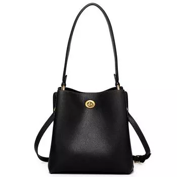 Универсальная сумка через плечо из коровьей кожи, женская простая сумка-тоут большой вместимости из коровьей кожи