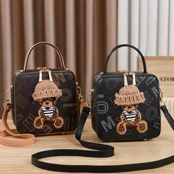 Универсальная сумка через плечо, модная женская сумка, сумка через плечо 18x9x18cm белый