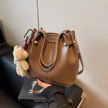 Универсальная сумка через плечо на одно плечо элегантная сумка популярные товары усовершенствованная сумка-ведро сенсация практичная осень и зима