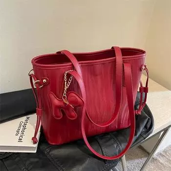 Универсальная сумка через плечо, женская сумка-тоут, кроссбоди, сумочка и дизайнерская сумка one size красный