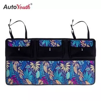Универсальная сумка для хранения на заднем сиденье автомобиля, сумка для хранения с несколькими подвесными сетками, карманная сумка-органайзер для багажника