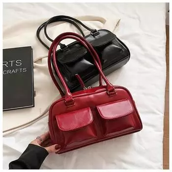 Универсальная сумка для поездок на работу, новая модная и для отдыха женская сумка, двойной карман под мышкой спереди, ручная сумка через плечо