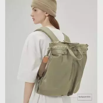 «Универсальная сумка для шлема»: Ретро-рюкзак, сумка-мессенджер, тоут хаки