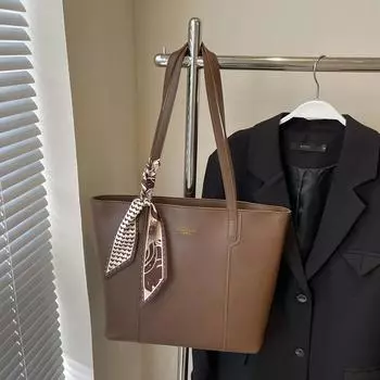 Универсальная сумка на одно плечо для женщин, вместительная сумка-тоут для поездок на работу