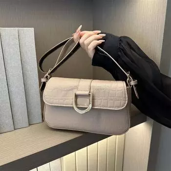 Универсальная сумка подмышкой для женщин, маленькая квадратная сумка в стиле ретро с маятником, популярная модная роскошь