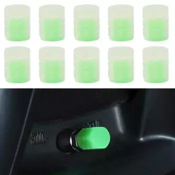 Универсальная светящаяся крышка клапана, пластик ABS, пыленепроницаемые декоративные аксессуары для шин, чехлы на шток шины, применимые для автомобиля, мотоцикла, велосипеда 2pcs